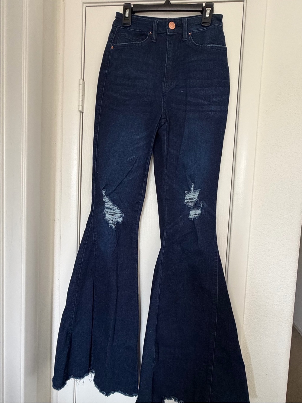 Dark Blue High-Rise Flares